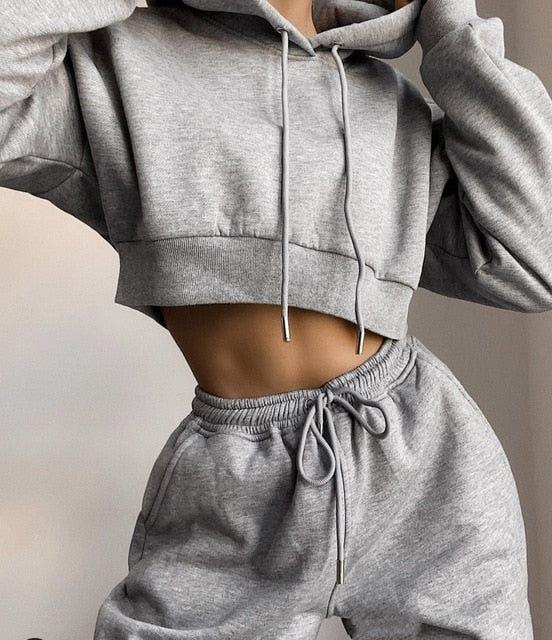 Women’s 2 Piece Hoodie Casual TrackSuit
