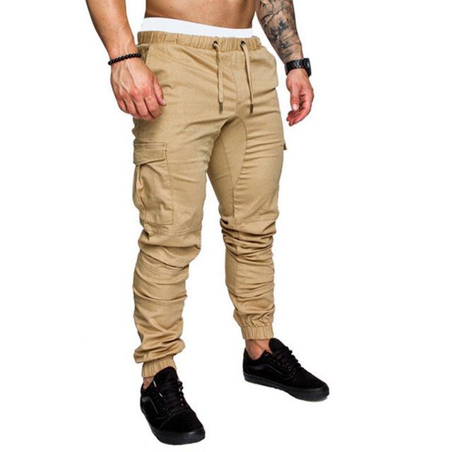 Men’s Solid Multi-Pocket Tactical Cargo Pants